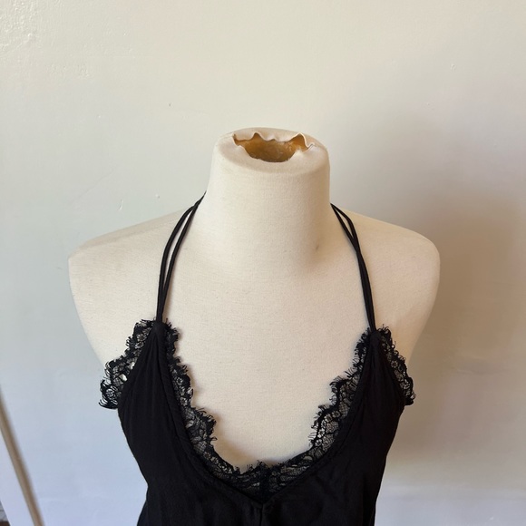 Urban Outfitters Backless Black Slip Blouse - Picture 3 of 8